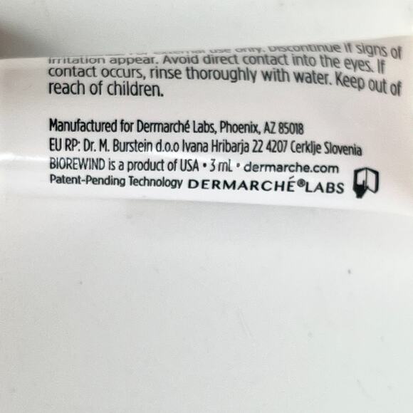 Dermarche Labs BioRewind Full Spectrum Antioxidant Serum AM Travel .1 oz 3ml New - Picture 4 of 4